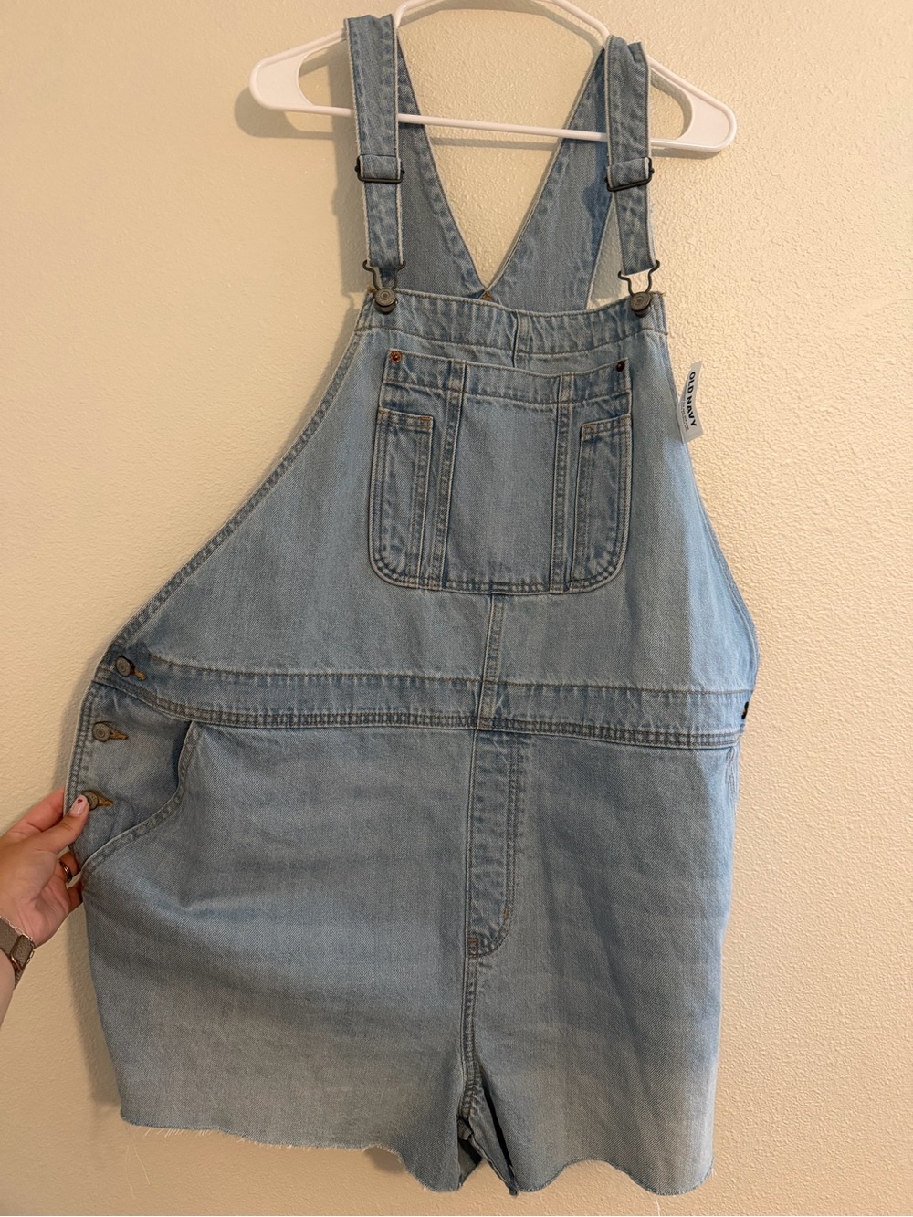 Old Navy Baggy Cut-Off Jean Shortalls
